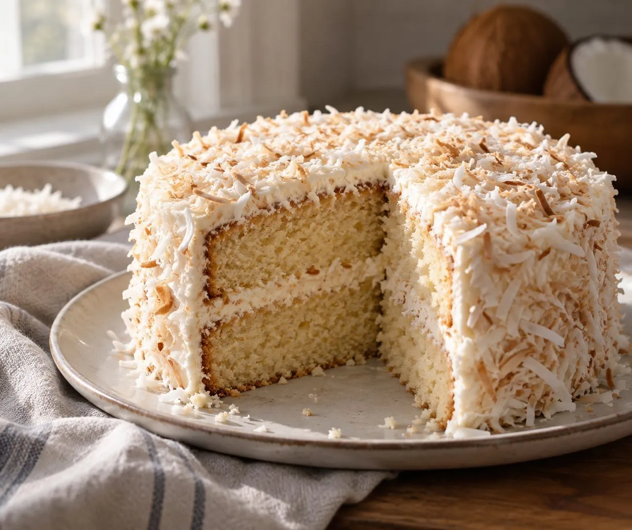Quel gâteau à la noix de coco choisir selon la texture recherchée